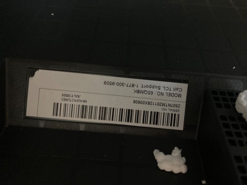 Photo 1 of ***DAMAGED, SELLING FOR PARTS, FINAL SALE***TCL 65 Inch Class QM8K Series | Mini LED QLED 4K HDR | 65QM8K, 2025 Model | 120HZ-144HZ Anti Reflective Wide Angle Screen Smart Google TV Dolby Atmos | Voice Remote Alexa Gaming Streaming Television***DAMAGED, S