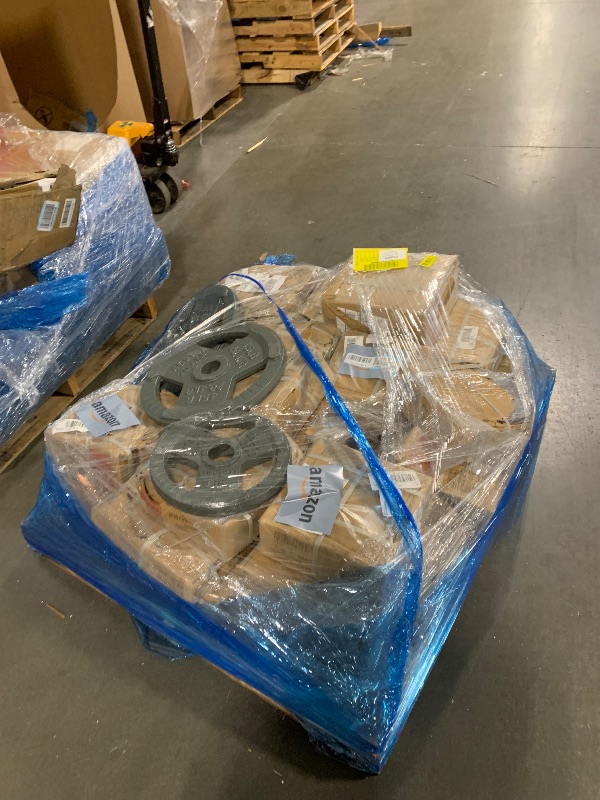 Photo 1 of *NO RETURNS* Fitvids Cast Iron 2-Inch Weight Plates for Strength Training & Weightlifting, 255 LB Set