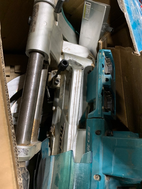 Photo 1 of ***FINAL SALE, Batteries not included, SELLING FOR PARTS, FINAL SALE*** Makita XSL06PT 18V x2 LXT Lithium-Ion (36V) Brushless Cordless 10" Dual-Bevel Sliding Compound Miter Saw with Laser Kit (5.0Ah)***FINAL SALE, Batteries not included, SELLING FOR PARTS