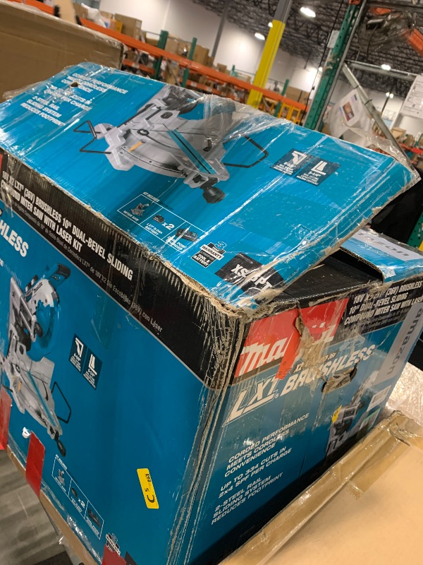 Photo 1 of ***FINAL SALE, Batteries not included, SELLING FOR PARTS, FINAL SALE*** Makita XSL06PT 18V x2 LXT Lithium-Ion (36V) Brushless Cordless 10" Dual-Bevel Sliding Compound Miter Saw with Laser Kit (5.0Ah)***FINAL SALE, Batteries not included, SELLING FOR PARTS
