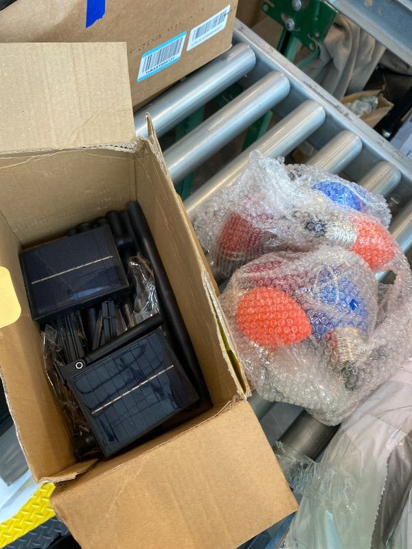 Photo 1 of 10 Pack Large C9 Christmas Decorations Outdoor Waterproof, Solar C9 Christmas Lights Outdoor with 2 Modes, Solar Pathway Lights for Outside Party Yard Lawn Patio Walkway Xmas Decoration (Multicolor)