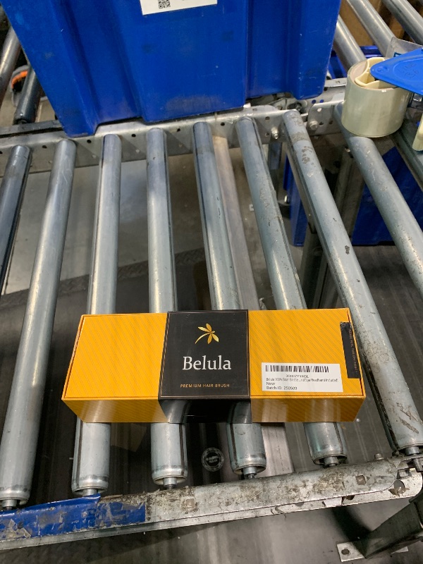 Photo 1 of **used**Belula 100% Boar Bristle Hair Brush Set (Medium). Soft Natural Bristles for Thin and Fine Hair. Restore Shine And Texture. Wooden Comb, Travel Bag and Spa Headband Included!