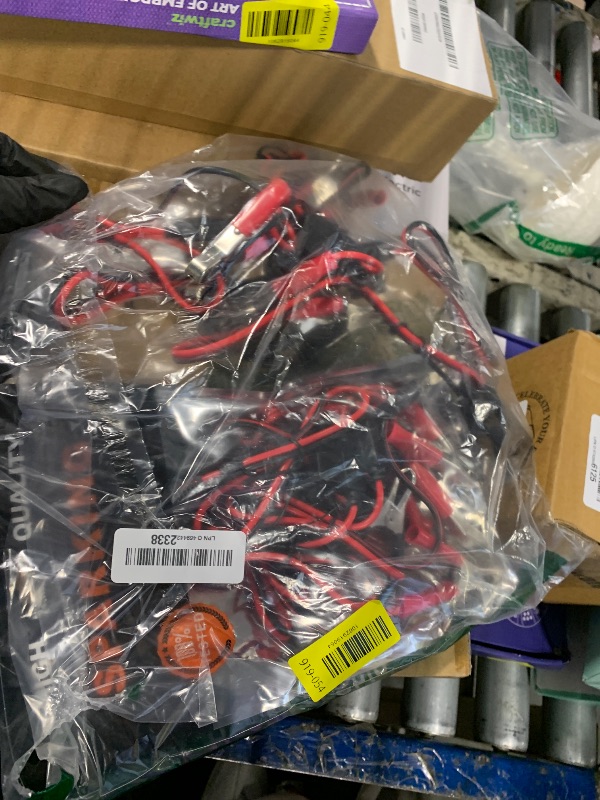 Photo 1 of (5PACK)1.5FT 12V Battery Alligator Clip to SAE 2Pin Quick Disconnect Cable SAE to Battery Clamp Cable 7.5A Fuse