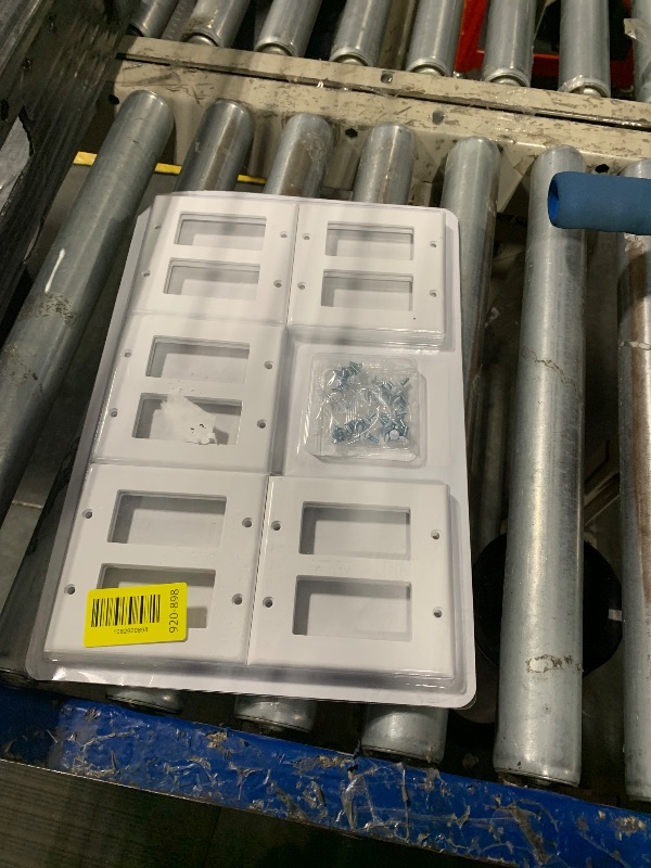 Photo 1 of [10 Pack] BESTTEN Decorator Wall Plate, 2 Gang Standard Size Outlet Cover for GFCI and USB Receptacles, H4.53” x W4.57”, Unbreakable Polycarbonate Material, UL Listed, White