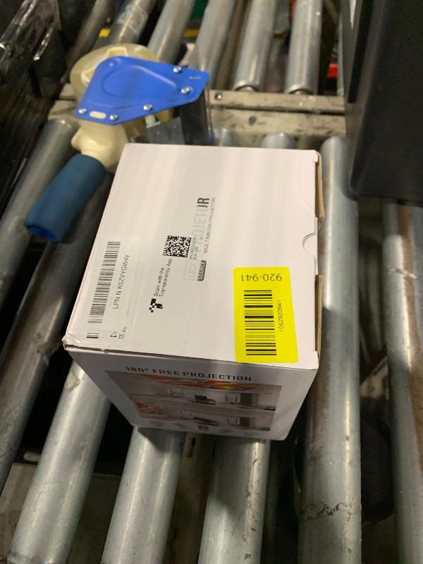 Photo 1 of ?Auto Focus &1080P?Alwtniet Mini Portable Projector, 4k Support Smart Proyector with Wifi and Bluetooth For Outdoor, 5W Speaker, Built in Apps,Home Theater, Bluetooth Movie Projector (Black)