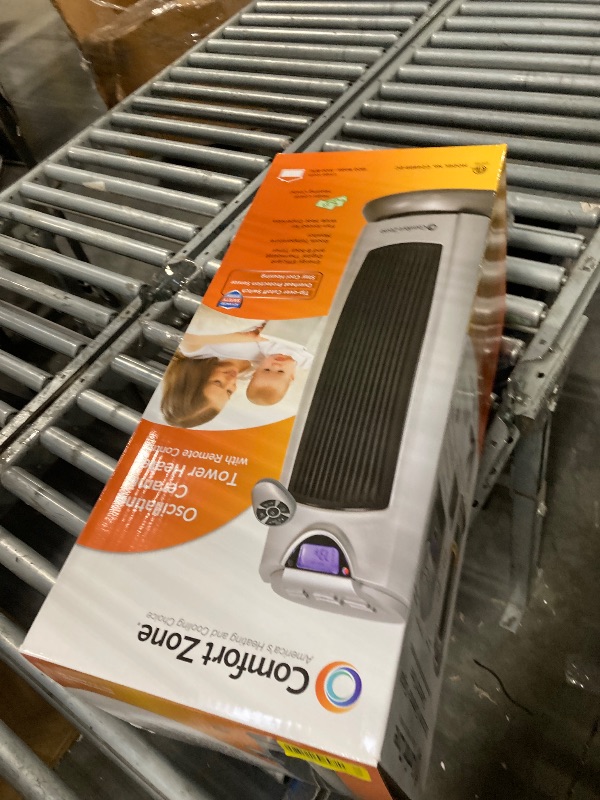 Photo 1 of *UNTESTED*
Comfort Zone Ceramic Tower Space Heater, 1500W Portable Electric Heater with 80° Oscillation, Digital Controls & Remote, Tip-Over & Overheat Protection, Indoor Heater for Home, Office & Bedroom