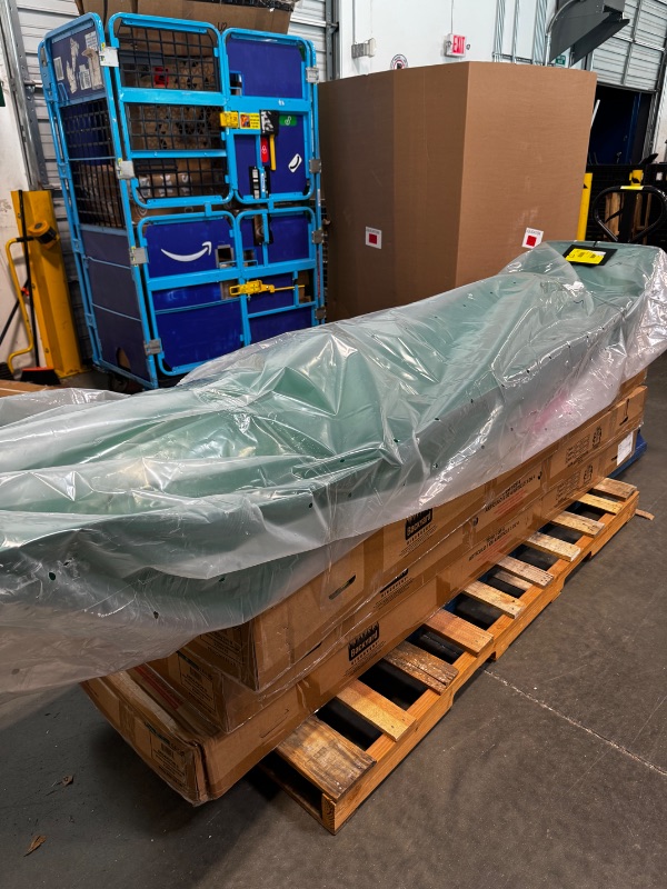 Photo 1 of *****FACTORY SEALED***** Backyard Discovery Endeavor II Cedar Wood Swing Set with Wave Slide, Play Deck, Double Rock Wall, Picnic Table, Climbing Wall, Belt Swings, Web Swing, Toy Telescope, Step Ladder, Outdoor Playset