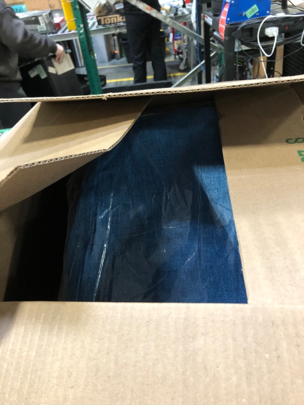 Photo 1 of ***ONLY 2 COUSHIONS***ELFJOY Chair Cushions for Dining Chairs Kitchen Chair Cushions U Shape Non Slip Chair Pads Set of 4 Seat Cushions with Ties Indoor 16.7" x 16" Blue