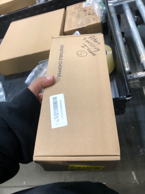 Photo 1 of ***7 MISSIONG PARTS***LHS Multifunctional Food Chopper - Onion, Vegetable Slicer Dicer Cutter, Potato Cutter - Veggie Chopper with Container (4 in 1, Black)