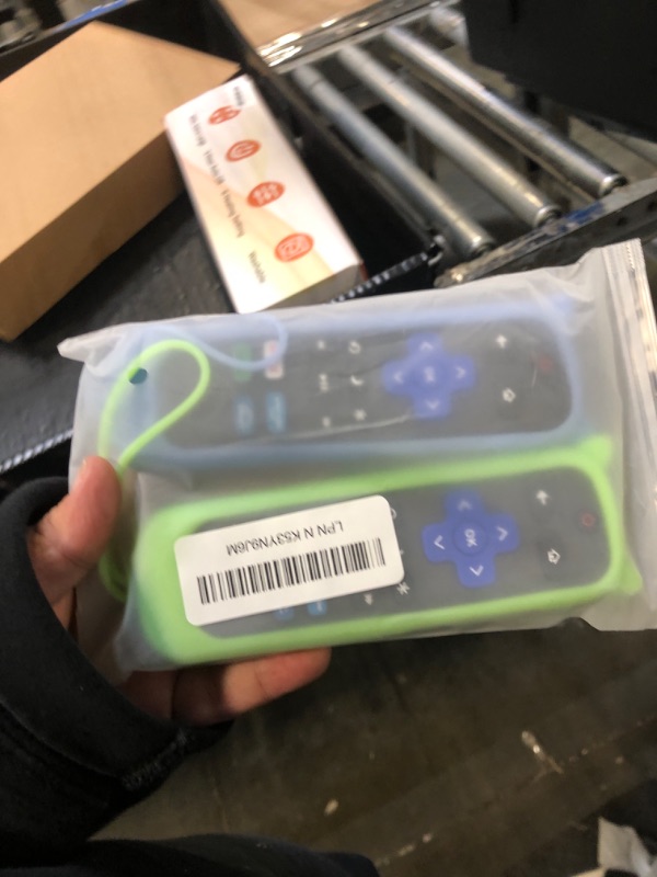 Photo 1 of (Pack of 2) Replacement Remote for Roku TV with Soft Protective Silicone Cover(Glow in The Dark), Universal Remote for TCL/Hisense/Sharp/Onn/Element/Philips Roku Smart TV (Glow Green+Glow Blue)