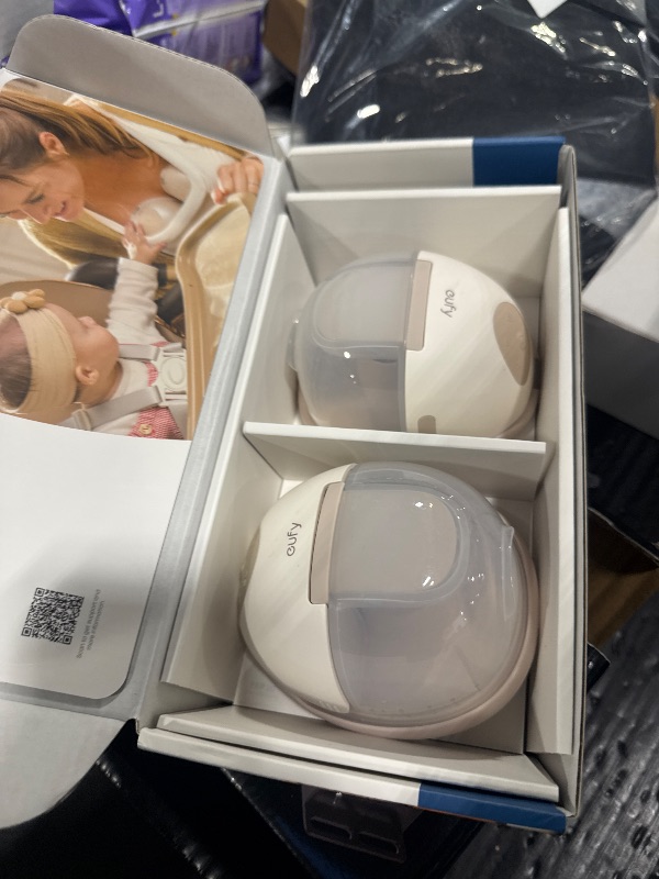Photo 1 of ****MISSING PARTS****** eufy Security Heated Breast Pump Hands-Free E20, Wearable with Innovative HeatFlow, 3 Heat Levels, Optimized Rhythm via App, Hospital-Grade Suction, Leakproof, Ultra-Slim and Quiet for in-Bra Use