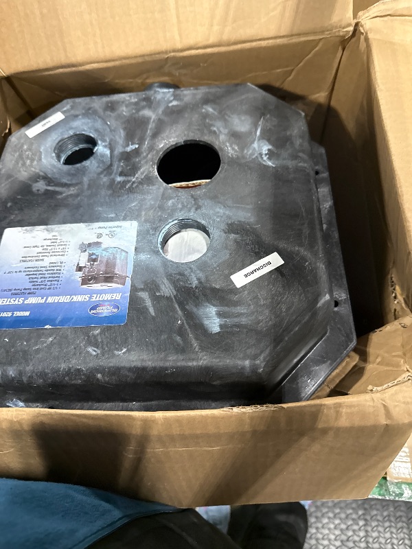 Photo 1 of ****VERY USED*** Superior Pump 92017 Superior 3/10 HP Compact Remote Sink/Drain Pump System , Black