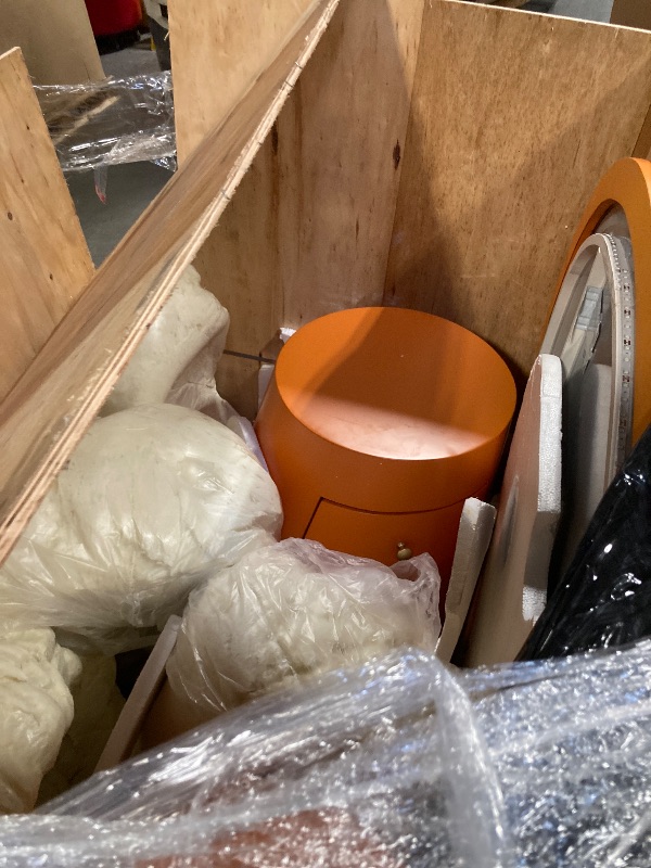 Photo 1 of ***Stock Photo Is A Similar Item*** Orange Vanity with LED Mirror