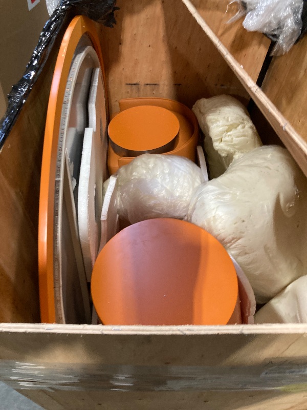 Photo 1 of ***Stock Photo Is A Similar Item*** Orange Vanity with LED Mirror