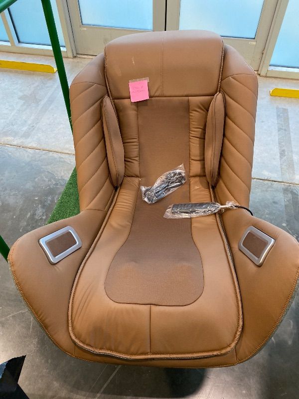 Photo 1 of ****MISSING PIECES*** ***READ CLERK NOTES*** COLAMY Zero Gravity Massage Chair with 4-Zone Massage, Dual Lumbar Heat, Airbag Compression, 360° Swivel, Built-in Bluetooth Speakers & USB Charging, BROWN