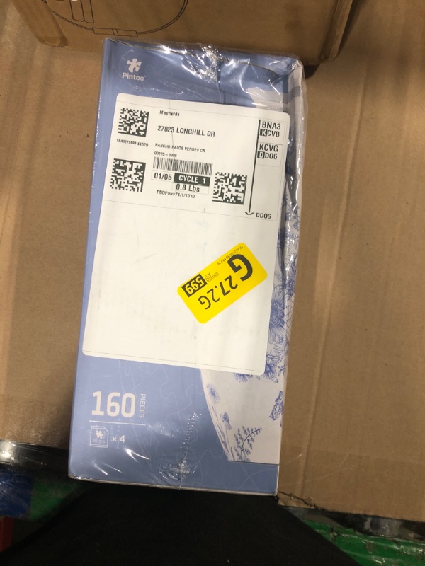 Photo 1 of ***MINOR DAMAGE*** Pintoo 3D Puzzle Vase Unique Flower Vase Made by 160 Curved Plastic Puzzle Pieces House Warming Gift for Flower Arrangements and Home Decoration - [S1033] (Classic, Blooming Season)