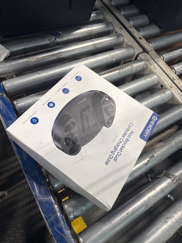 Photo 1 of **MISSING PARTS**
NEWDERY for PS5/Slim/Pro Console Stand, with Dual Charging Station for PS5 Controllers, Adjustable RGB Light, for PS5 Controller Charger Stand - Black