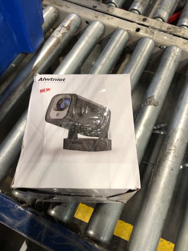 Photo 1 of ?Auto Focus &1080P?Alwtniet Mini Portable Projector, 4k Support Smart Proyector with Wifi and Bluetooth For Outdoor, 5W Speaker, Built in Apps,Home Theater, Bluetooth Movie Projector (Black)