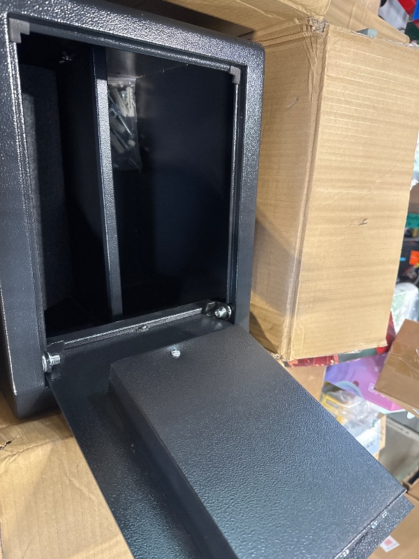 Photo 1 of 1.8 Cuft Small Fireproof Safe for Home Use, Safe Box Fireproof Waterproof with Programmable Keypad, Spare Keys and Removable Shelf, Digital Home Security Safety Box for Money Documents Medicines