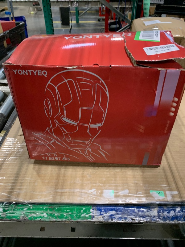 Photo 1 of ***NONFUNCTIONAL*** YONTYEQ Iron Hero MK 5 Matte Gold Helmet for Man – 1:1 Wearable Collectible with Voice, Touch & Remote Control, LED Eyes & Realistic Sound Effects – Cosplay & Display Prop Gift for Adults and Teens