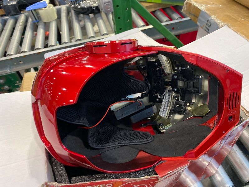 Photo 1 of ***NONFUNCTIONAL*** YONTYEQ Iron Hero MK 5 Matte Gold Helmet for Man – 1:1 Wearable Collectible with Voice, Touch & Remote Control, LED Eyes & Realistic Sound Effects – Cosplay & Display Prop Gift for Adults and Teens