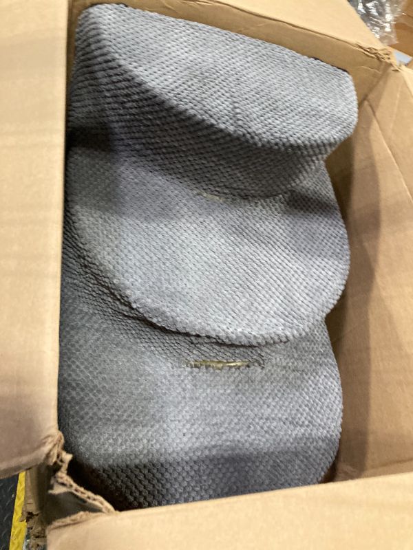 Photo 1 of ****Ripped*** Dog Stairs for Small Dogs, Foam Steps for Small Dogs & Cats, 3 Steps Dog Ramp for High Beds, Couch, Window, Sofa, Pet Stairs with Removable Washable Cover, Non-Slip Sturdy Pet Steps, Grey