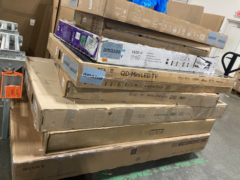 Photo 1 of **NO RETURNS** **NO REFUNDS** **NOT TESTED** **UNKNOWN IF BROKEN** **SOME FACTORY SEALED** Different size TV's