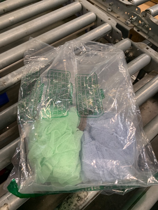 Photo 1 of ***ONLY 2 LOOFAHS*** u Store Loofah Sponge 60g Shower Loofahs 4 Colors Bath Sponges Mesh Balls for Body Scrubber Exfoliator Wash Back Scrubber Bathroom Men Women - 4 Pack Scrubbers Cleaning Bathing Accessories