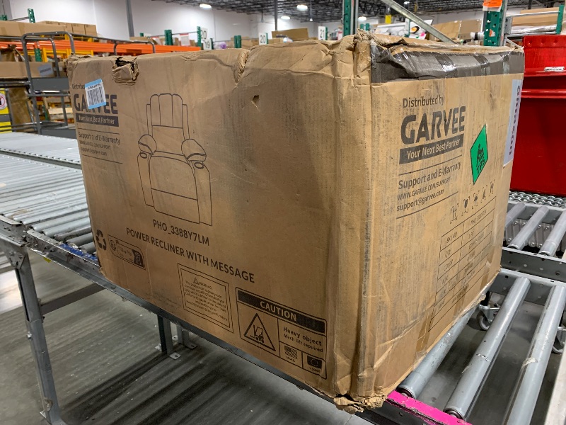 Photo 1 of ***FACTORY SEALED*** Oversized Power Recliner Chair with Heat and Massage - 360° Swivel Faux Leather Rocking Chair for Adults with Cup Holder for Living Rooms, Bedrooms, and Nurseries - Brown