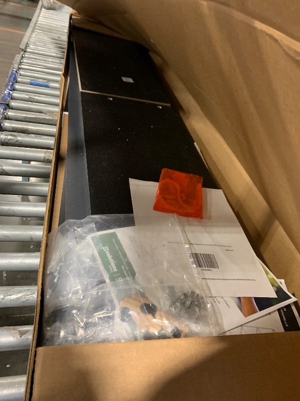 Photo 1 of **MINOR DAMAGE/check clerk comments**
Bush Home Universal Tall 5 Shelf Bookcase in Black, Vertical Storage and Display Bookshelf for Home Office or Living Room Organization