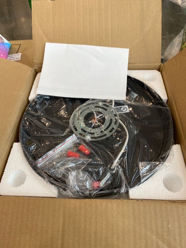 Photo 1 of *MISSING PARTS UNKNOWN*
Black Flush Mount Ceiling Light Fixtures, 2-Light Ceiling Mount for Farmhouse with Seeded Glass Lampshade, Industrial Flush Mount Light Fixture Farmhouse for Hallway, Kitchen, Entryway and Foyer