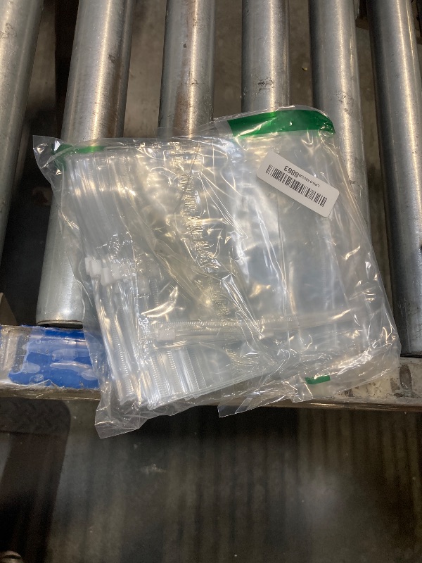 Photo 1 of **slightly used***50 Self Seal PVC Pack Zipper Lock Bags, Clear Jewelry Anti Oxidation, Small Sealed, Resealable Storage, Cable Organizer (18x15cm/7x6inch)**slightly used***
