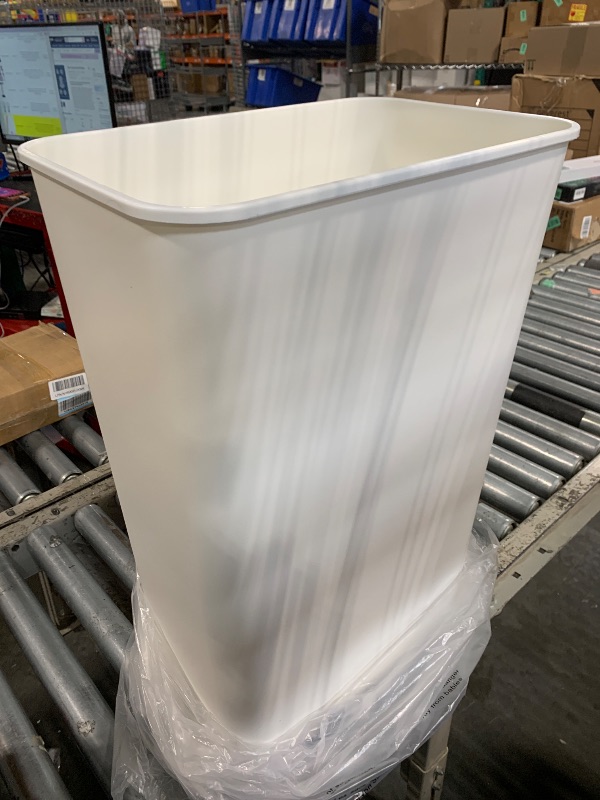Photo 1 of ***ONLY THE TRASH CAN BIN*** SIMPLI-MAGIC 79502 13 Gallon Touchless Sensor Trash Can, Rectangle Garbage Bin, Perfect for Home, Kitchen, Office, White