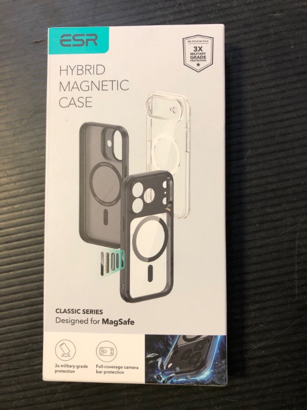 Photo 1 of ESR for iPhone 17 Pro Case, Camera Control, Compatible with MagSafe, Shockproof Military-Grade Protection, Magnetic Phone Case for iPhone 17 Pro, Classic Hybrid Case, Frosted Green