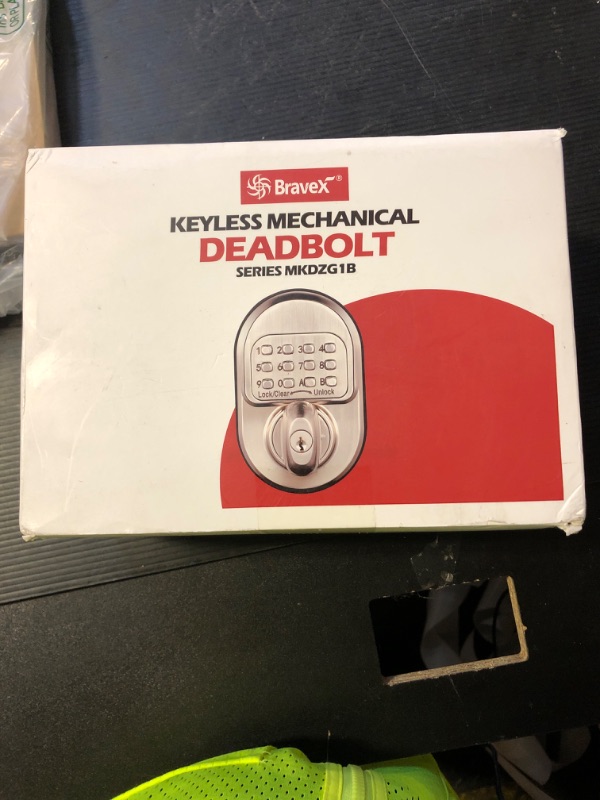 Photo 1 of Keyless Entry Keypad Deadbolt Door Lock, Sabbath Lock Zinc Alloy Commercial Grade 1 Rekeyable 100% Mechanical Shabbos Lock- No Risk of Low Power, Compatible W/ SC1 & KW1 Keyways - Round Style