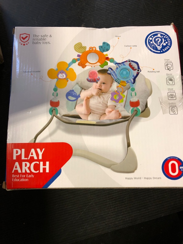 Photo 1 of Baby Stroller Arch Toy, Car Seat Toys, Adjustable Arch Stroller toy with Hanging Sensory Activity toys,fits on Baby Bouncer, Bassinet, Stroller, Crib and Car Seats for baby infant Boy Girl 0-18 Months
