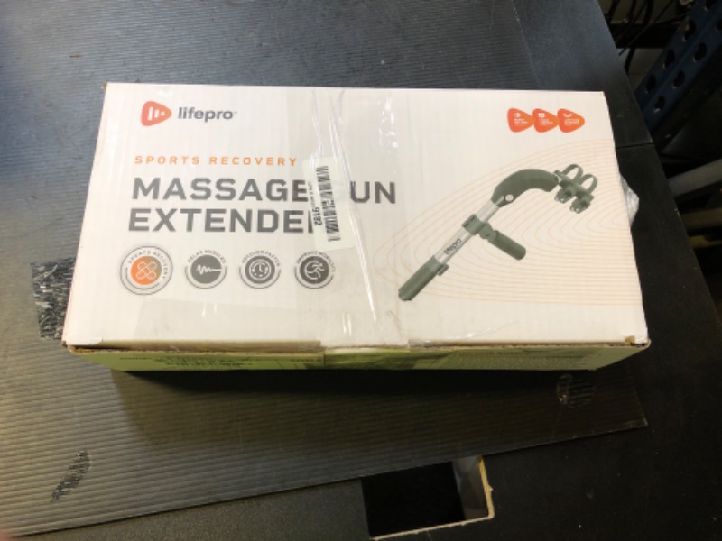 Photo 1 of LifePro Massage Gun Holder for Back – Ergonomic Massage Gun Extension Handle – Compatible with All Major Brands - Portable, Lightweight, Targets Hard-to-Reach Areas
