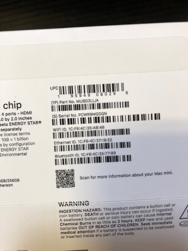 Photo 1 of Apple 2024 Mac mini Desktop Computer with M4 chip with 10?core CPU and 10?core GPU: Built for Apple Intelligence, 16GB Unified Memory, 256GB SSD Storage, Gigabit Ethernet. Works with iPhone/iPad
