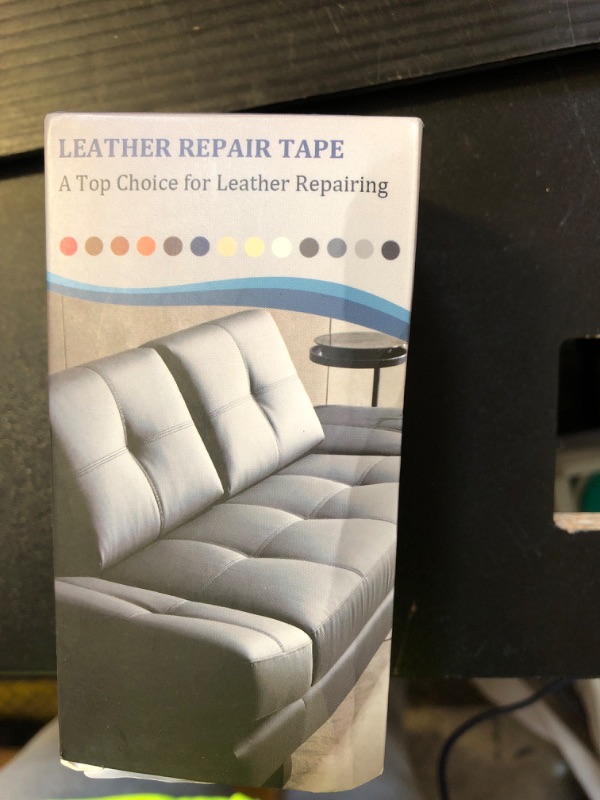 Photo 1 of YAFLC Leather Repair Patch for Furniture, 4" x 63" Self Adhesive Leather Repair Kit Vinyl Repair Tape for Car Seat Sofa Jackets Couches Chair Medium Beige