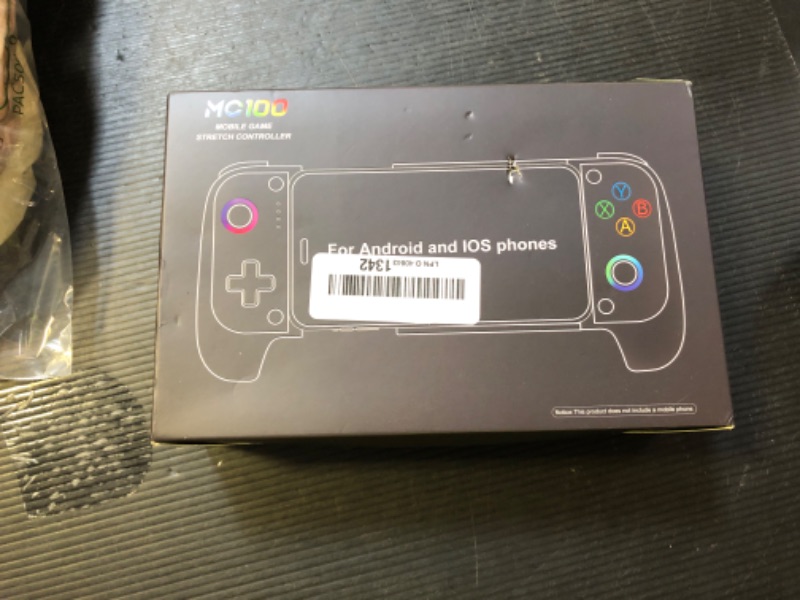 Photo 1 of Mocagen Phone Controller for iPhone/Android Support Phone Case, Mobile Controller with Led Light, Upgraded Joysticks, Turbo, Thumb Grips Handheld Gaming Gamepad