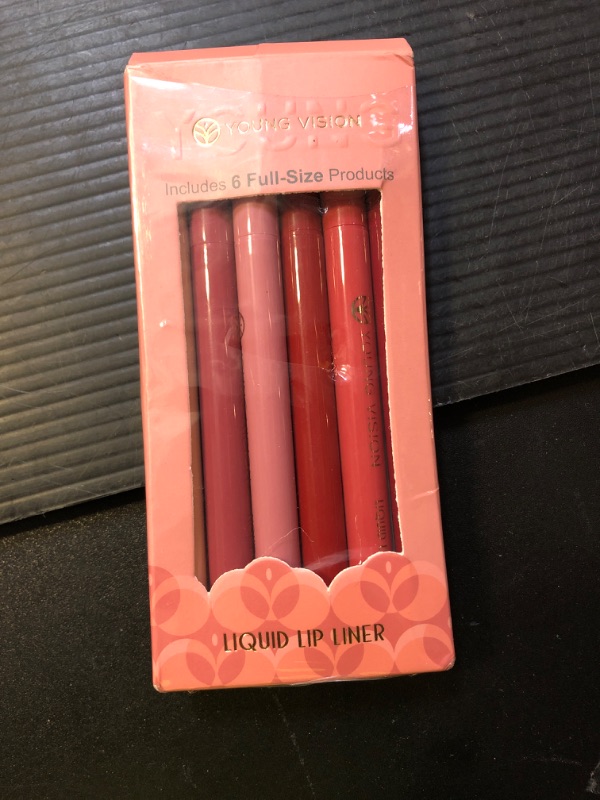 Photo 1 of YOUNG VISION 6-Pc Lip Liner Set, Gourd-Shaped Precision Tip, Long-Lasting, Smudge-Proof, Easy Glide Nude Matte Lip Contour for Women, Perfect for Precise Lip Definition, Gift Set