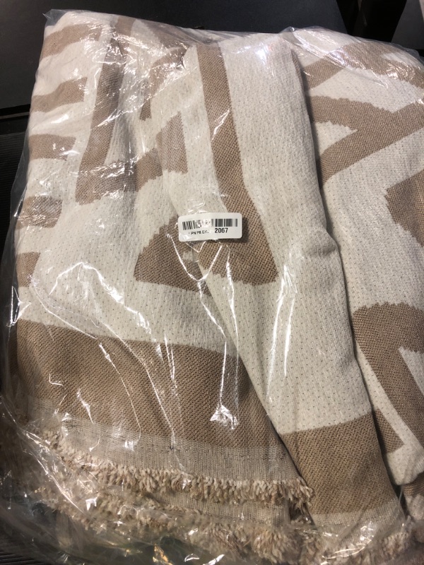 Photo 1 of OstepDecor Boho Sectional Couch Covers 2 Pieces, L Shaped Sofa Cover, Chenille Couch Cover for Dogs Washable, Couch Cover Blanket, Sofa Slipcover for 2-3 Cushion Couch (71"x118"+91"x134", Khaki)