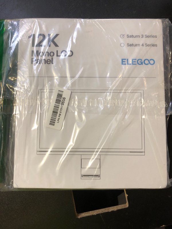 Photo 1 of ELEGOO 10-Inch 12K Monochrome LCD with 11520x5120 Resolution and 9H Tempered Glass Protection, Compatible with ELEGOO Saturn 3/Saturn 3 Ultra Resin 3D Printer