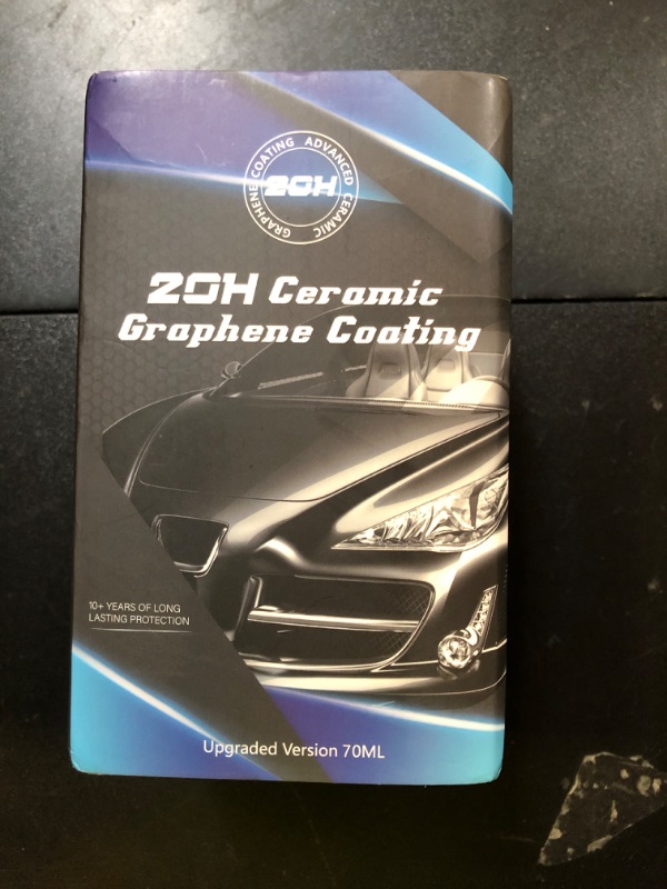 Photo 1 of 20H Professional Graphene Ceramic Coating for Cars (70ml) - 10+ Years Protection, Hydrophobic, Scratch & UV Resistant, High Gloss Finish - Professional-Grade Car Detailing Kit - Easy Application