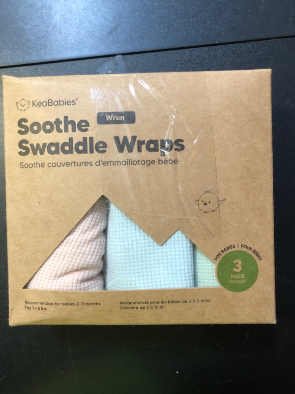 Photo 1 of 3-Pack Organic Swaddles for Newborns, Baby Sleep Sacks 0-3 Months - Baby Swaddle Wrap, Newborn Wearable Blanket, Infant Sleep Sack for Girls, Boys, Soft & Snug, Large Hook & Loop Closure (Mellow)
