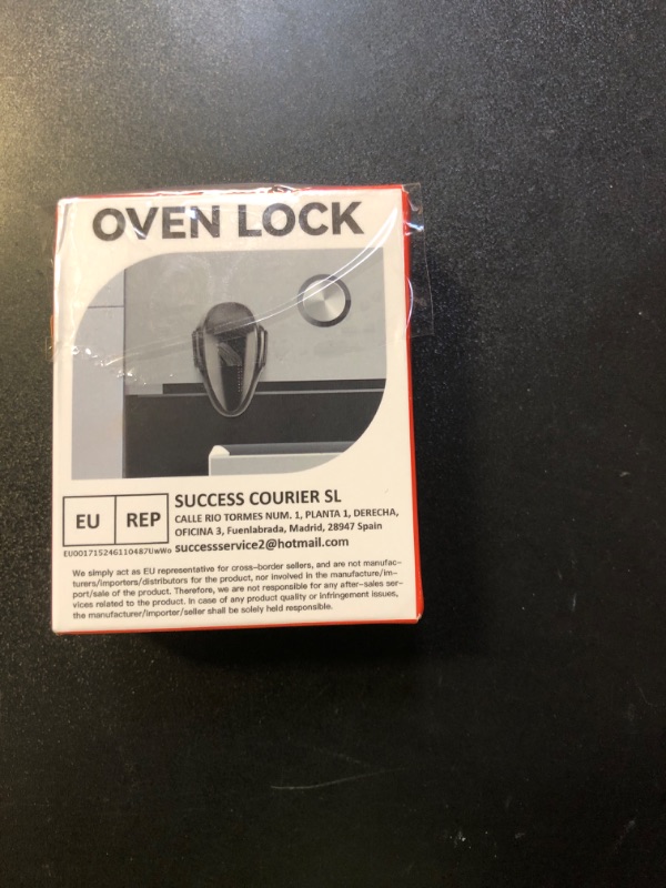 Photo 1 of Mom's Choice Gold Awards Winner - EUDEMON 1 Pack Childproof Oven Door Lock, Oven Front Lock Easy to Install & Heat-Resistant Material no Tools Need or Drill (Black)(ONLY for Flat Surface)