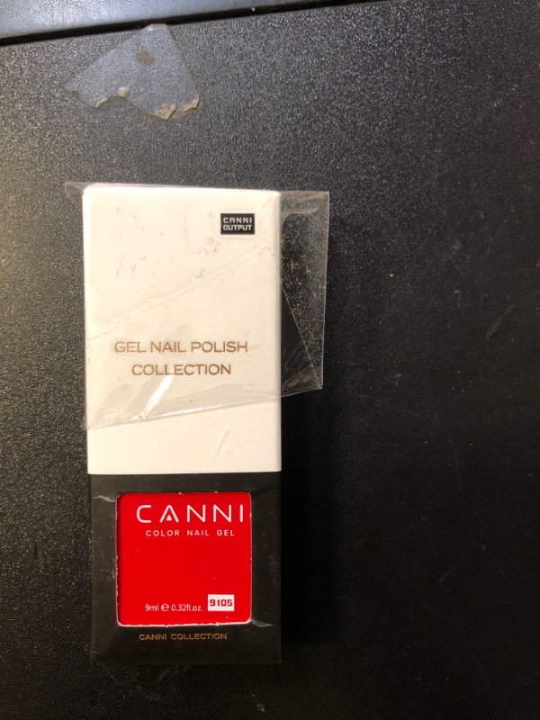 Photo 1 of CANNI Red Gel Nail Polish - Bright Red Color, High Gloss, Soak Off UV Gel Nail Polish for French Nail Manicure Salon DIY