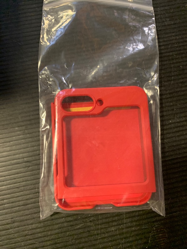 Photo 1 of MAKAVO for Samsung Galaxy Z Flip 6 Case, Flip 7 FE Case, Compatible with MagSafe, with Built-in Screen Protector, Flip6 Slim Hard Magnetic Phone Case, Red