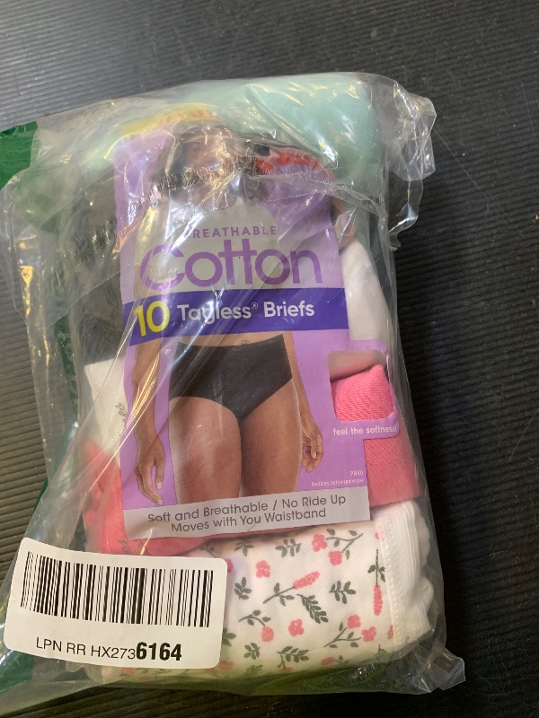 Photo 1 of Hanes womens Cotton briefs underwear, 10 Pack - Brief Assorted 1, 9 US
