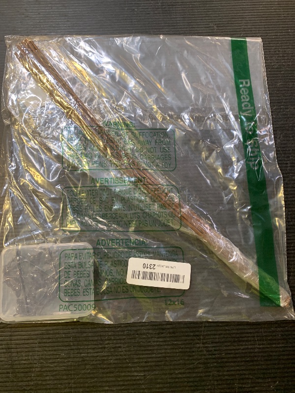 Photo 1 of 10Pcs Plant Support Stakes with 15Pcs Plant Clips, 15.75inch Tall Bendable Single Stem Sticks Orchid Clips Brown Helps Growth for Indoor Outdoor Flowers Rose Amaryllis
